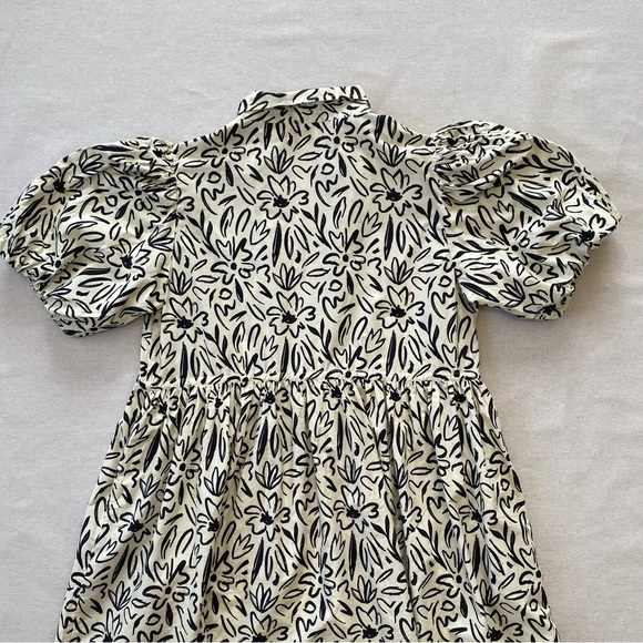 Elizabeth James Daphne Scribble Dress Puff Sleeves Pockets - Picture 7 of 15